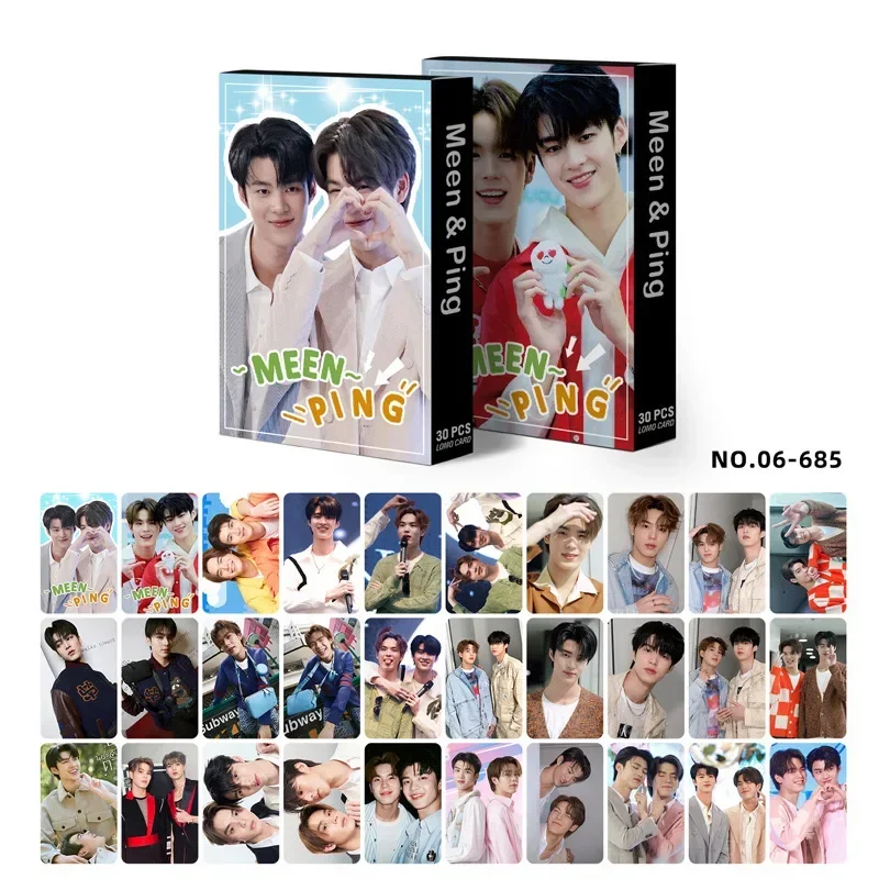 

30 шт./компл. Bossnoeul Bbbuild Pondphuwin Firstkhaotung Geminifourth Perthsaint Winnysatang Netjames Zeenunew Ohmfluke Box Lomo Card