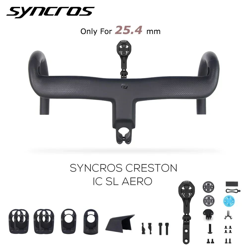 Фото SYNCROS для Foil RC 25,4 мм полностью карбоновый Creston IC SL AERO, встроенный руль шоссейного велосипеда, встроенные кабели Di2 №2