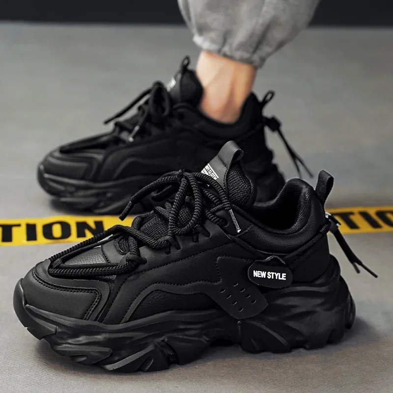 Кроссовки мужские на шнуровке дышащие повседневная обувь для бега удобная