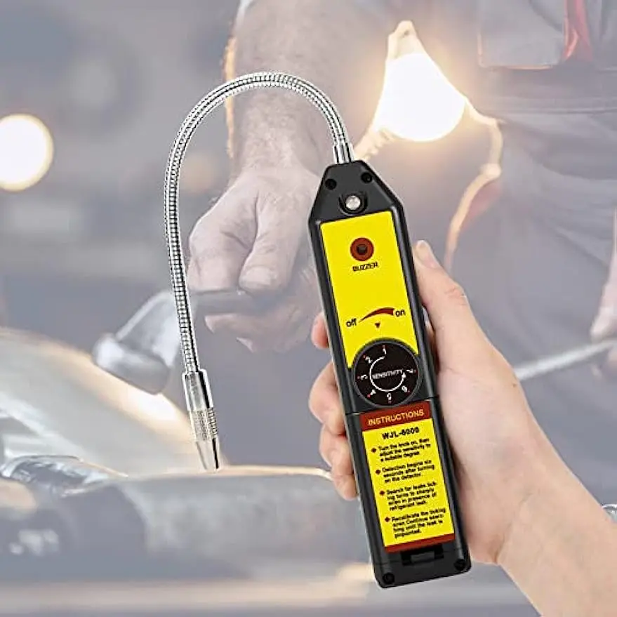 

WJL-6000 Freon Leak Detector for Halogen Gas Leakage, Air Condition Refrigerant Leak Detector HVAC R22 R410a R134a