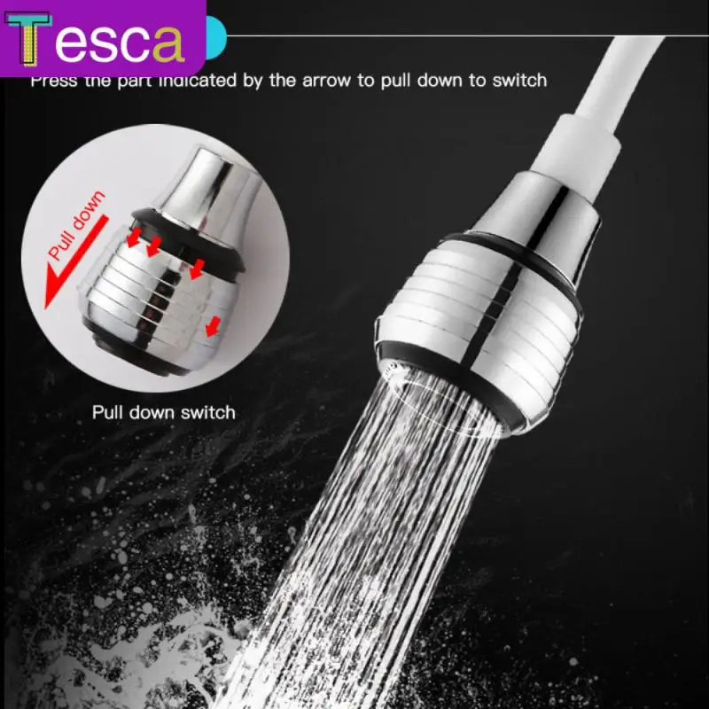 

Home Kitchen Faucet Filter Swivel Splash-proof Faucet Extensions Long Hose Portable Retractable Pull Down Frothing Shower Taps