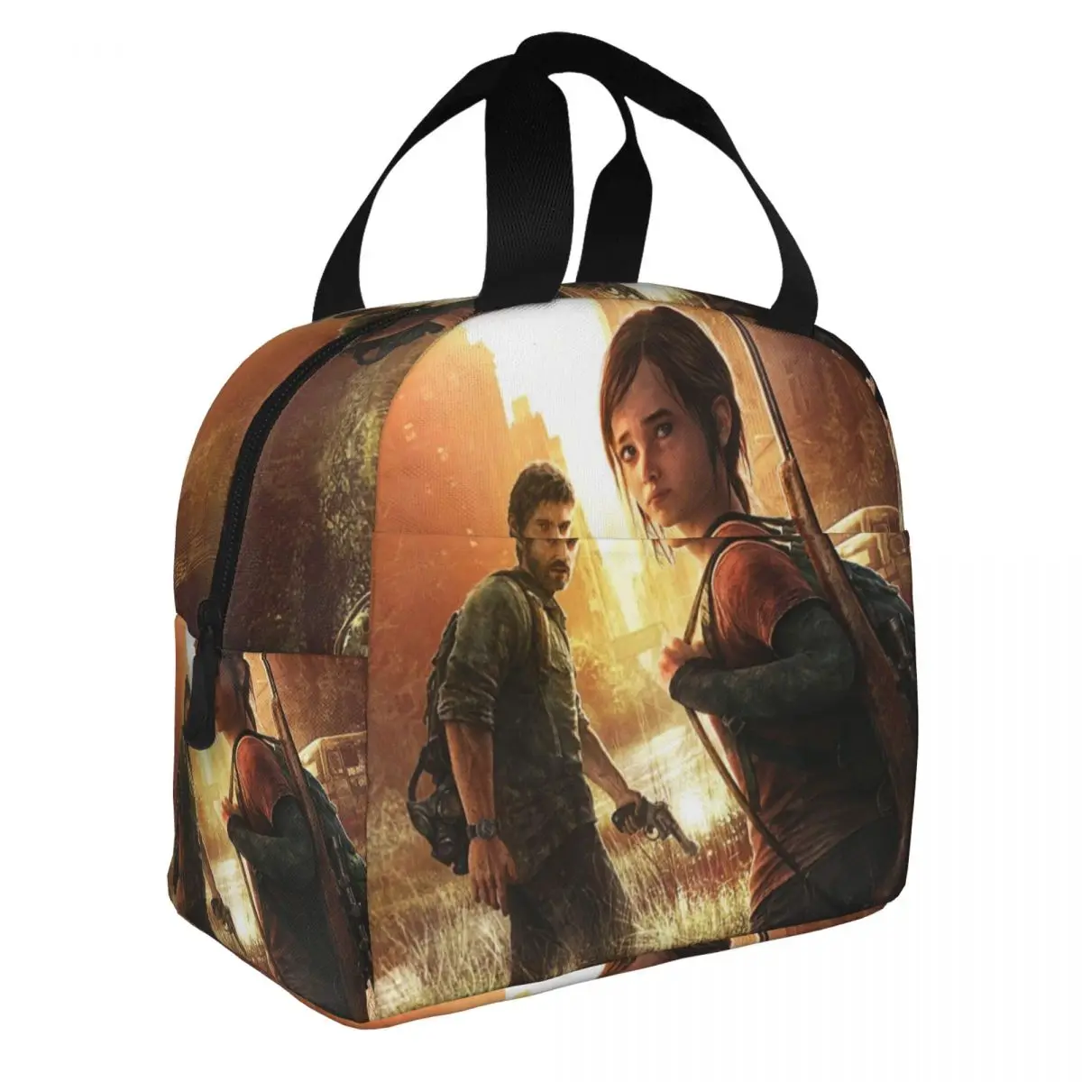 Video Game - The Last Of Us Lunch Bento Bags Portable Aluminum Foil thickened Thermal Cloth Lunch Bag for Women Men Boy