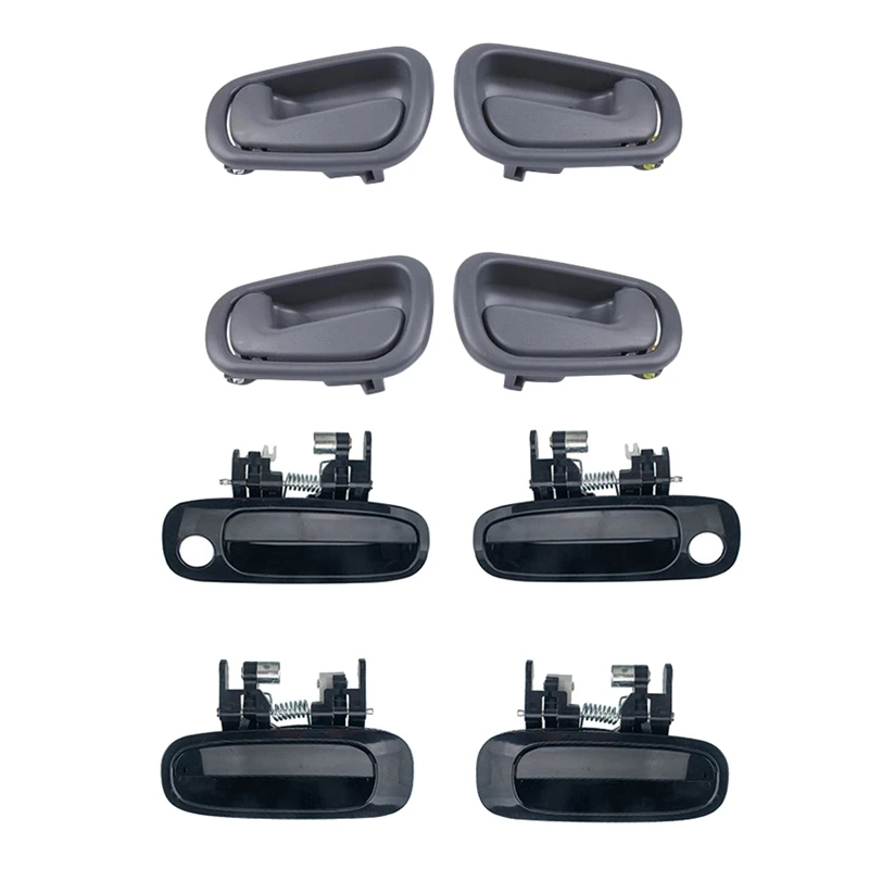 

8Pcs Outside Inside Left Right Door Handles For 1998-2002 Toyota Corolla