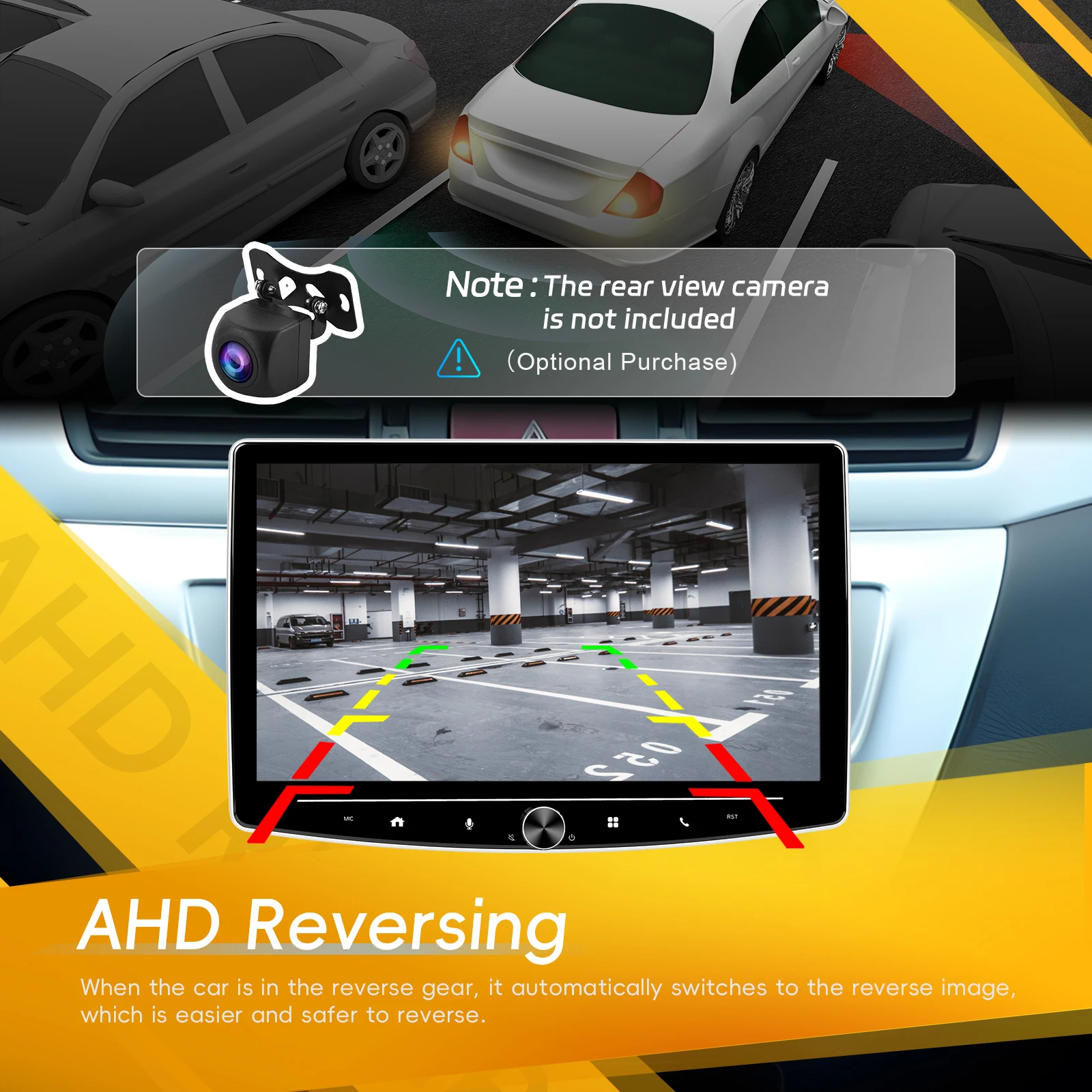 Автомагнитола Podofo 1din 10 1 дюйма с поворотом на 360 ° Bluetooth wi-fi GPS