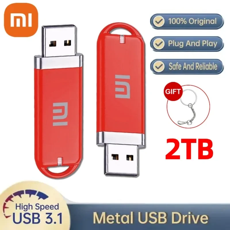 XIAOMI 2 ТБ металлический оригинальный U-диск водонепроницаемый высокоскоростной