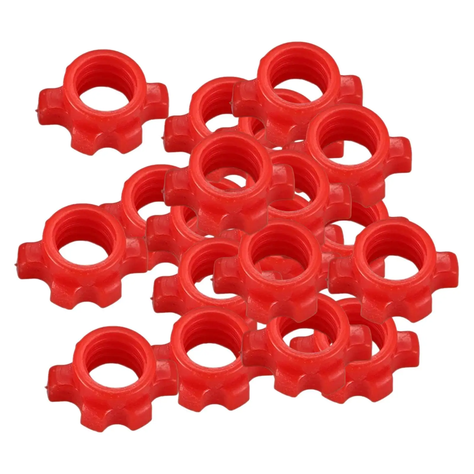 

20 Pcs Dumbbell Collar Fitness Fixing Nuts for Training Powerlifting Exercise