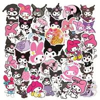 103050pcs kawaii kuromi cartoon stickers for kids girls waterproof cute decals toys graffiti diary suitcase phone case guitar
