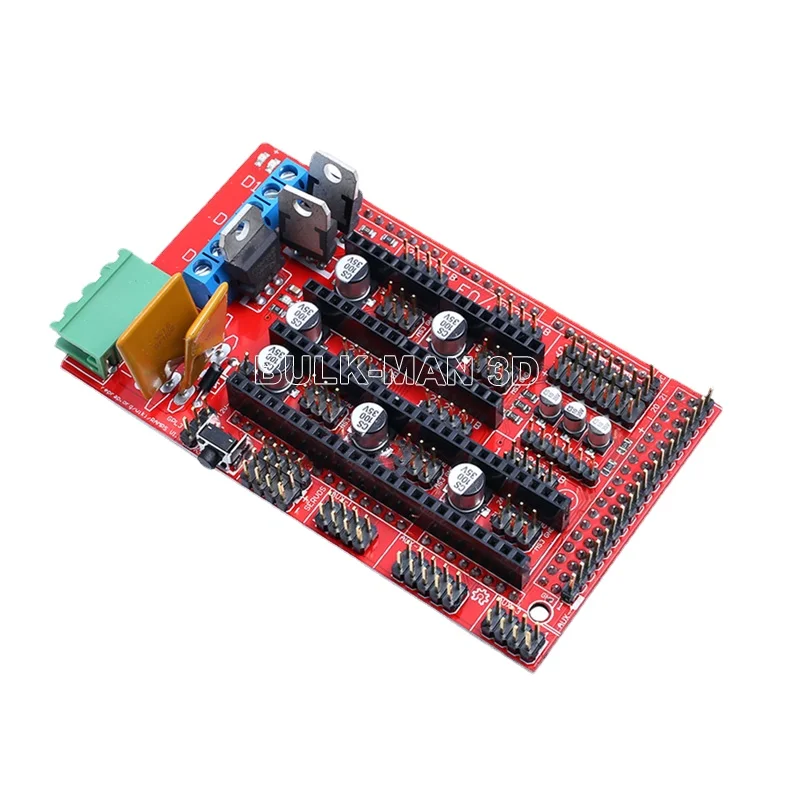

RAMPS 1.4 Panel Part Motherboard 3D Printers Parts Shield Red Black Controls