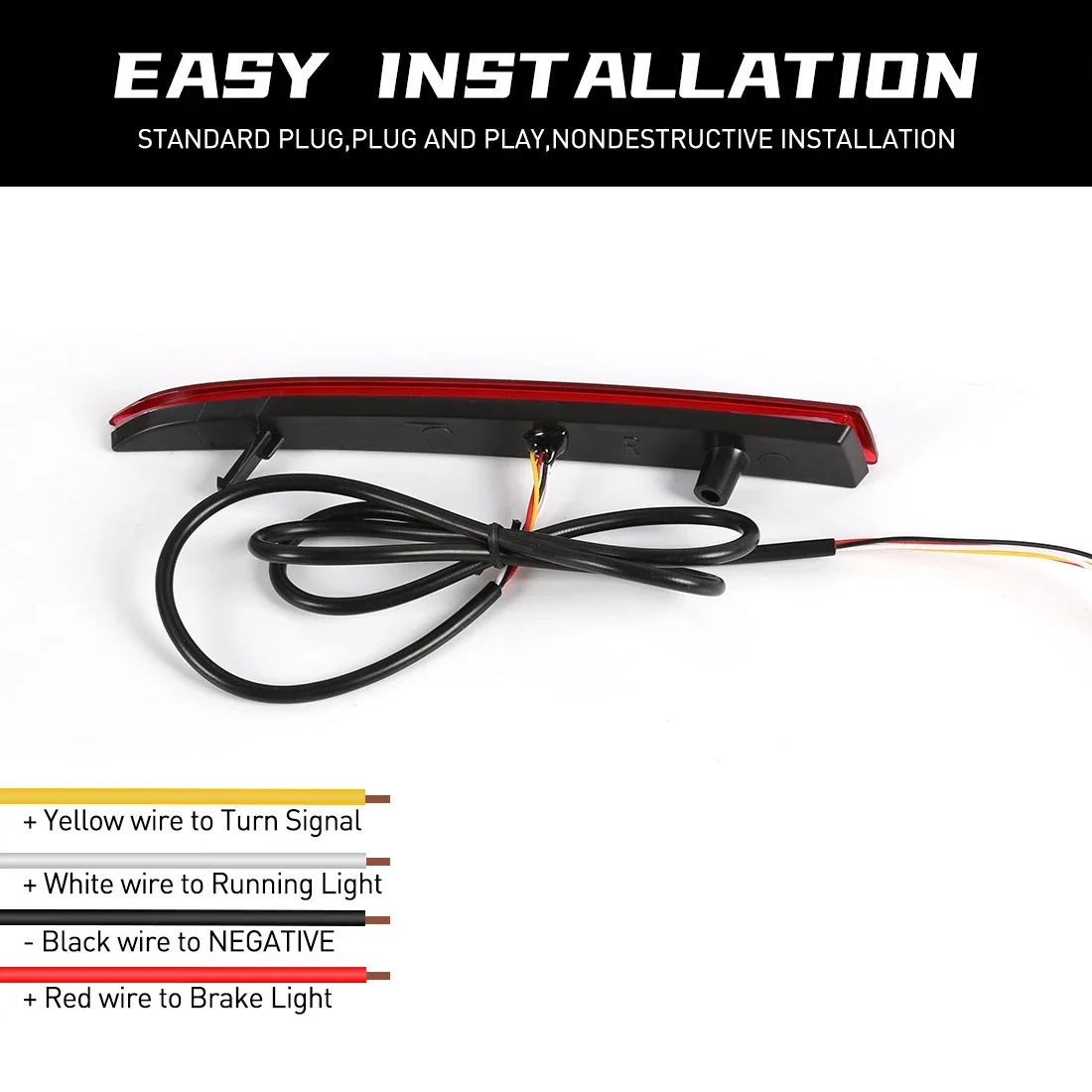 Для Chevy Chevrolet Camaro 2017 2018 2019 2020 Cadillac XT5 ATS Светодиодный отражатель заднего бампера