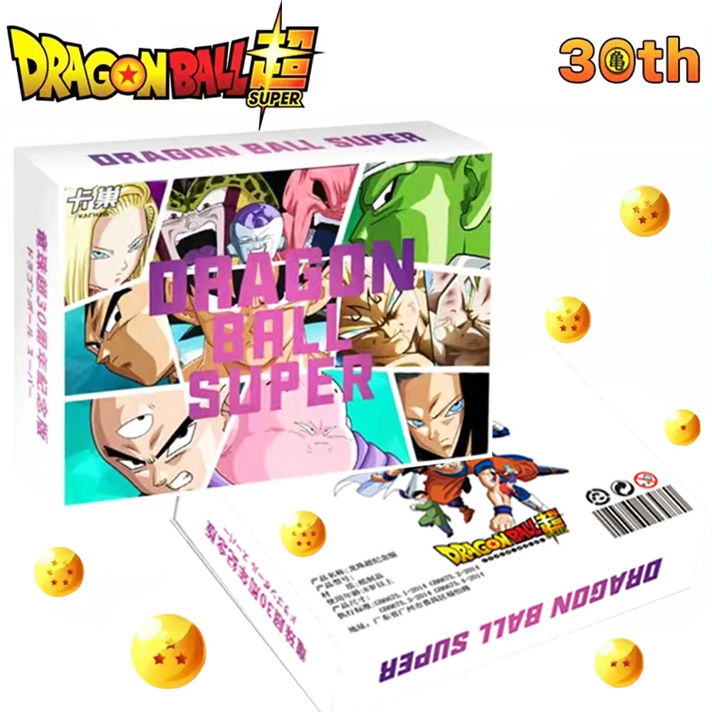 

New 30th Dragon Ball Super Collection Cards Anime Figures Son Goku Super Hero Saiyan Vegeta IV Bronzing Flash Card for Children