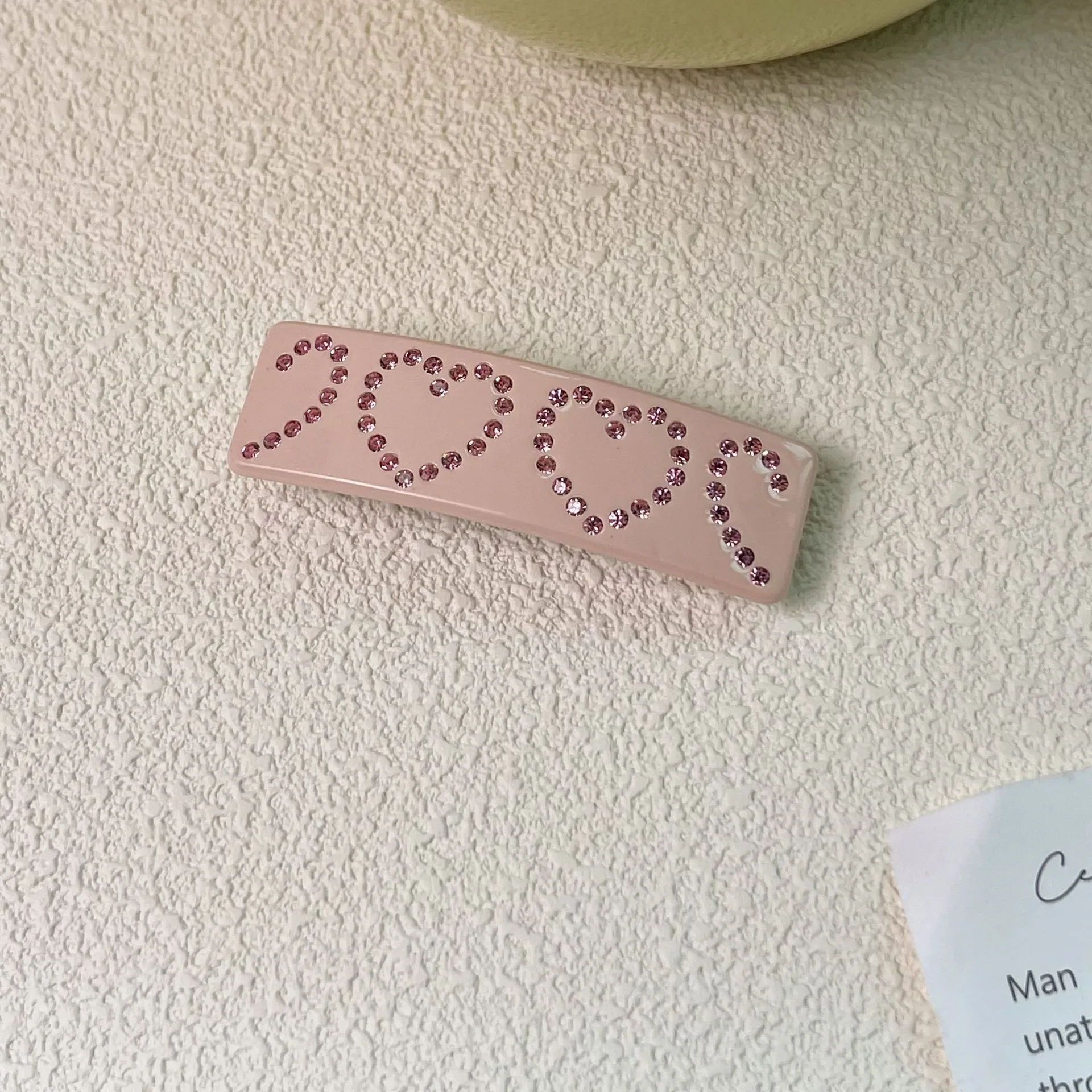 Новый водный бриллиант Love Edge зажим из ацетата модный милый и новый дизайн Sense