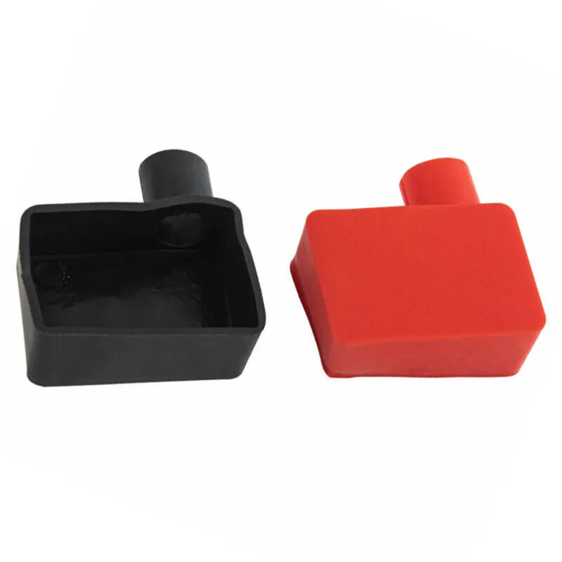 

Battery Sleeve Square Car Battery Pole Protective Cap PVC Soft Sheath Silicone Sleeve Rubber Sleeve Red And Black Pair
