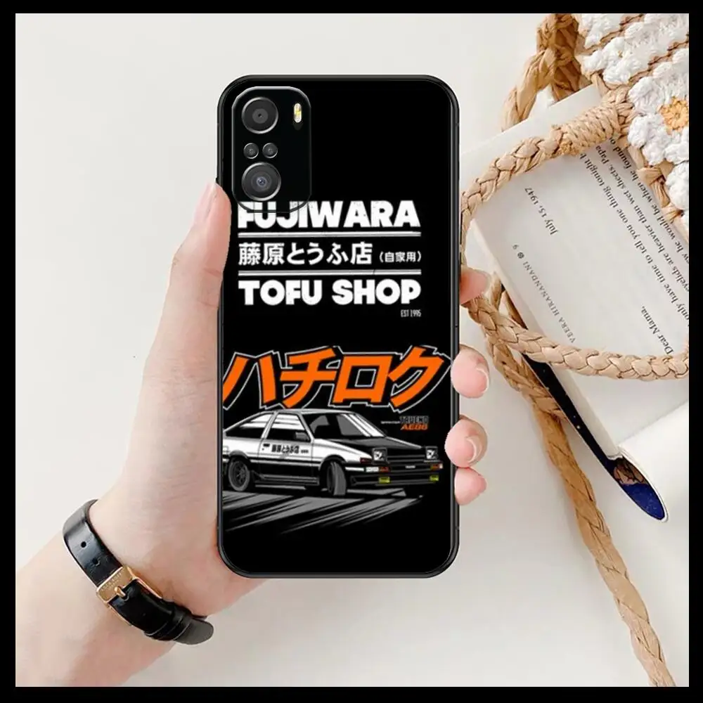 Чехол для телефона Japan Classic Comic Initial D JDM AE86 для xiaomi redmi 11 Lite pro Ultra 10 9 8 MIX 4 FOLD 10T Black Cover Silicone.