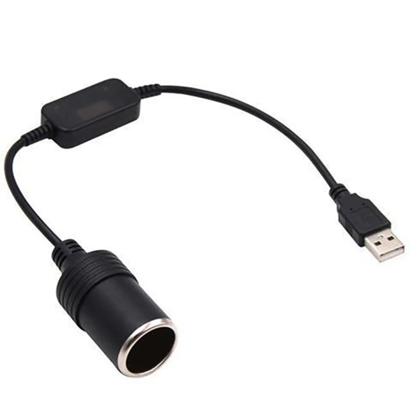 

Автомобильный USB-кабель от 5 В до 12 В, прикуриватель, женский