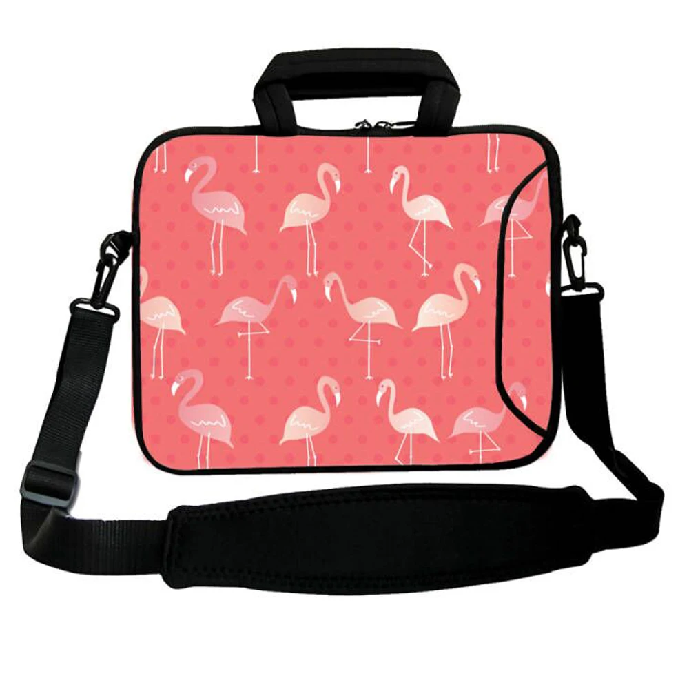 Shoulder Laptop Bag 10 Tablets 10.1 12 13.3 14 15.6 17 Bolsa Female Briefcase Flamingo Chromebook Funda Pouch Bags For Mac Book