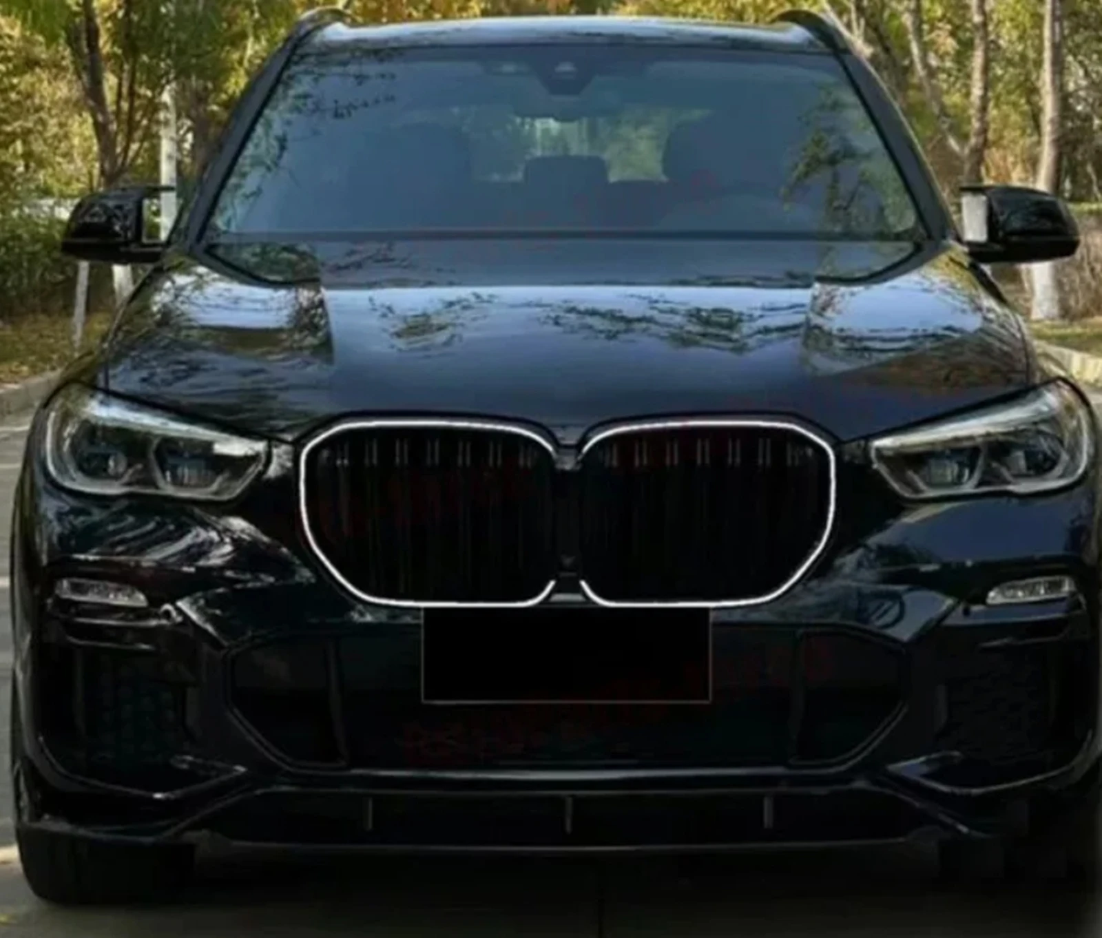 Передняя решетка почек Racing Grill со светодиодной подсветкой для BMW X5 G05 X5M M F95 2019-2023