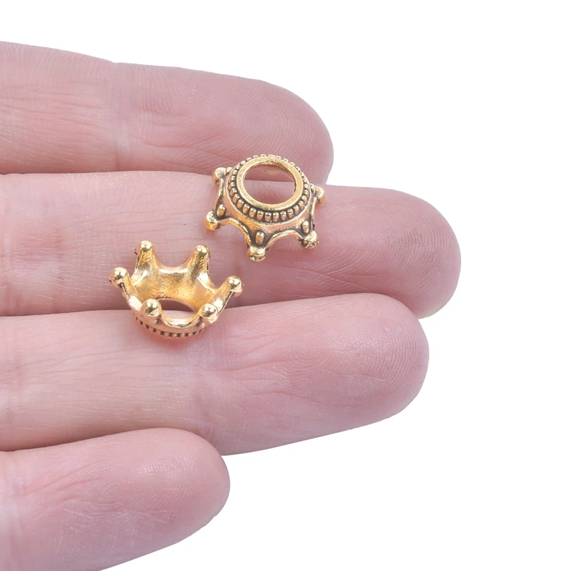 

Коннекторы для бисера в виде короны, застежки для бижутерии «сделай сам», аксессуары для сережек и ожерелий, металлические материалы ручной...