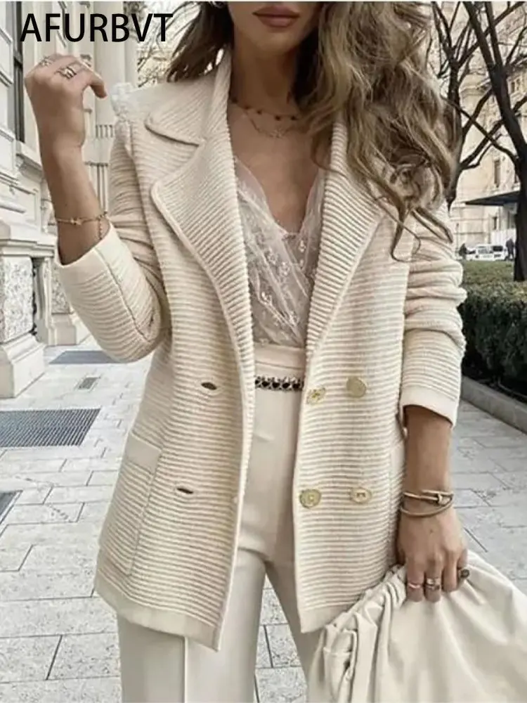 

Knit Sweater Women Autumn 2023 Female Casual Long Sleeve Button Cardigan Knitted Sweaters Coat Femme Long Cardigan