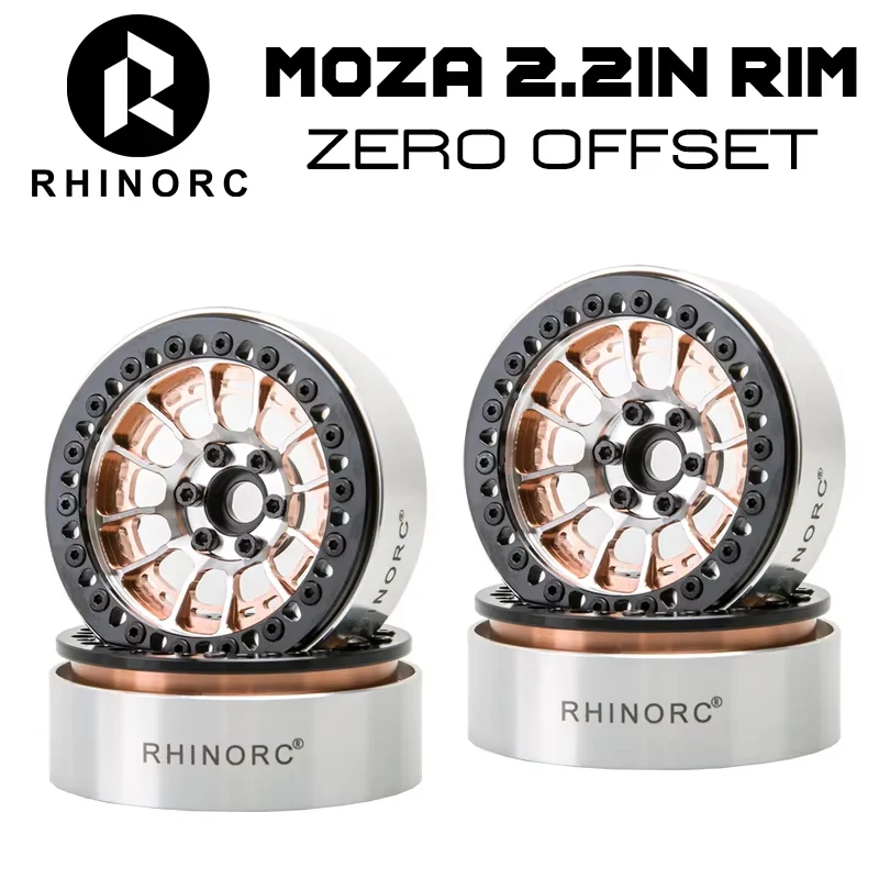 Rhino MOZA 2 2-дюймовый 25 мм узкий обод ZERO OffSet 4 шт. для 1/10 RC Crawler SCX10 Pro TRX4 Shafty Bully MOA