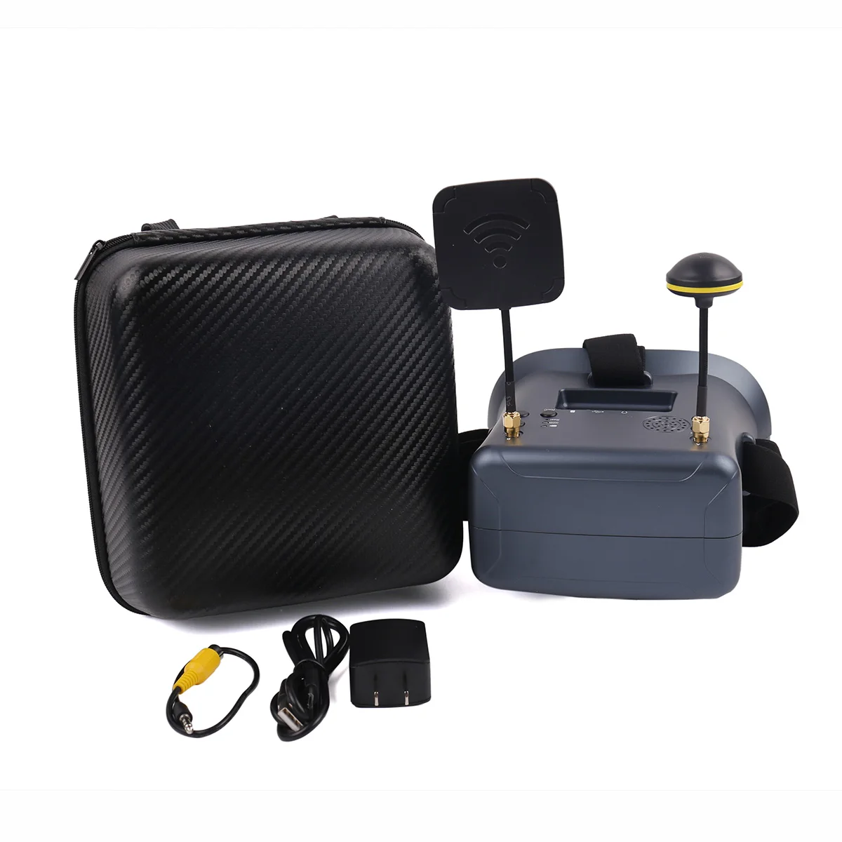 LS-800D FPV очки 5 8G 40CH дюймов 4 3 HD DVR комплект видеогарнитуры для радиоуправляемого