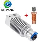 E3D V6 Hotend + биметаллический тепловой разрыв для пульта дистанционного управления v6 Prusa voron, короткий прямой теплоотвод, диапазон 1,75 мм для подачи 3D-принтера, экструдер