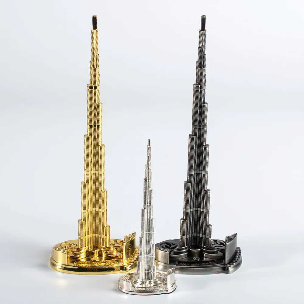 Burj Khalifa орнамент на заказ креативные Металлические ремесла Дубай туристические