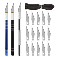 professional carving knife leather engraving knife and leather finger protector leather cutting tool