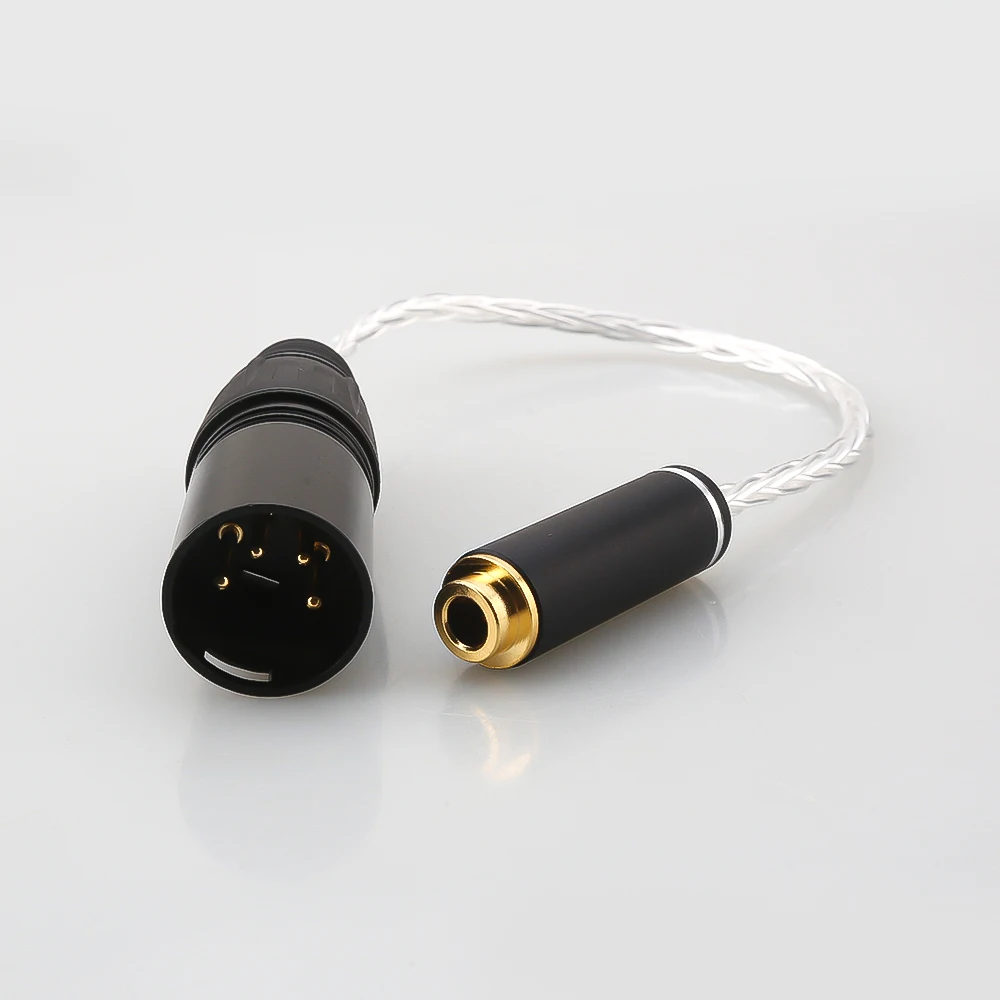 

4-контактный XLR Мужской сбалансированный до 4,4 мм Женский адаптер для Sony PHA-2A,WM1A/1Z iBasso Fiio,HiFiman, NW-ZX300A, N1AP,Astell & Kern