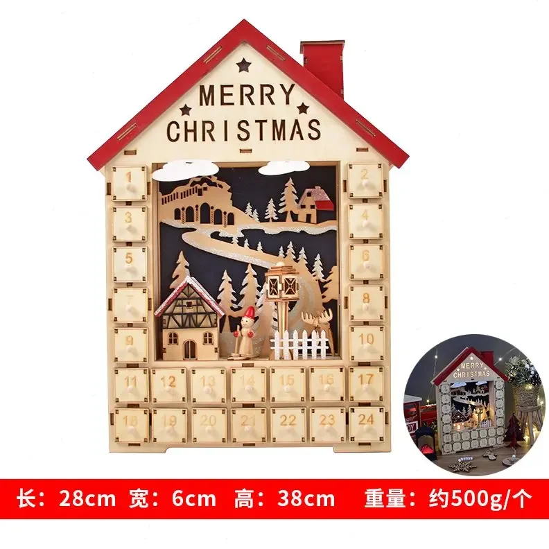 DIY креативный календарь коробка настольные украшения окно макет реквизит