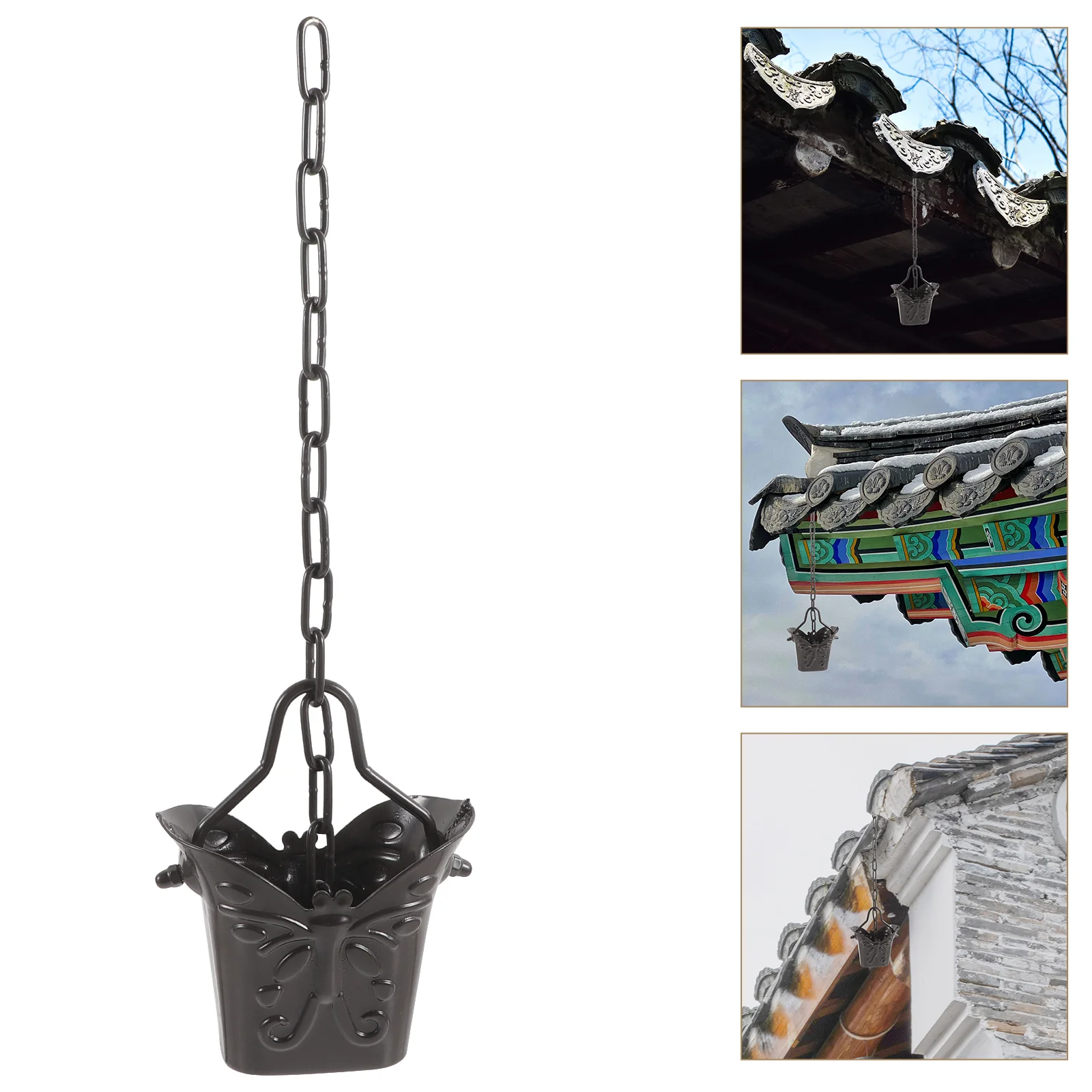 

Gutter Chains Decor Coffee Table Decorative Rain Rainwater Catcher Aluminum Alloy Downspout Decoration