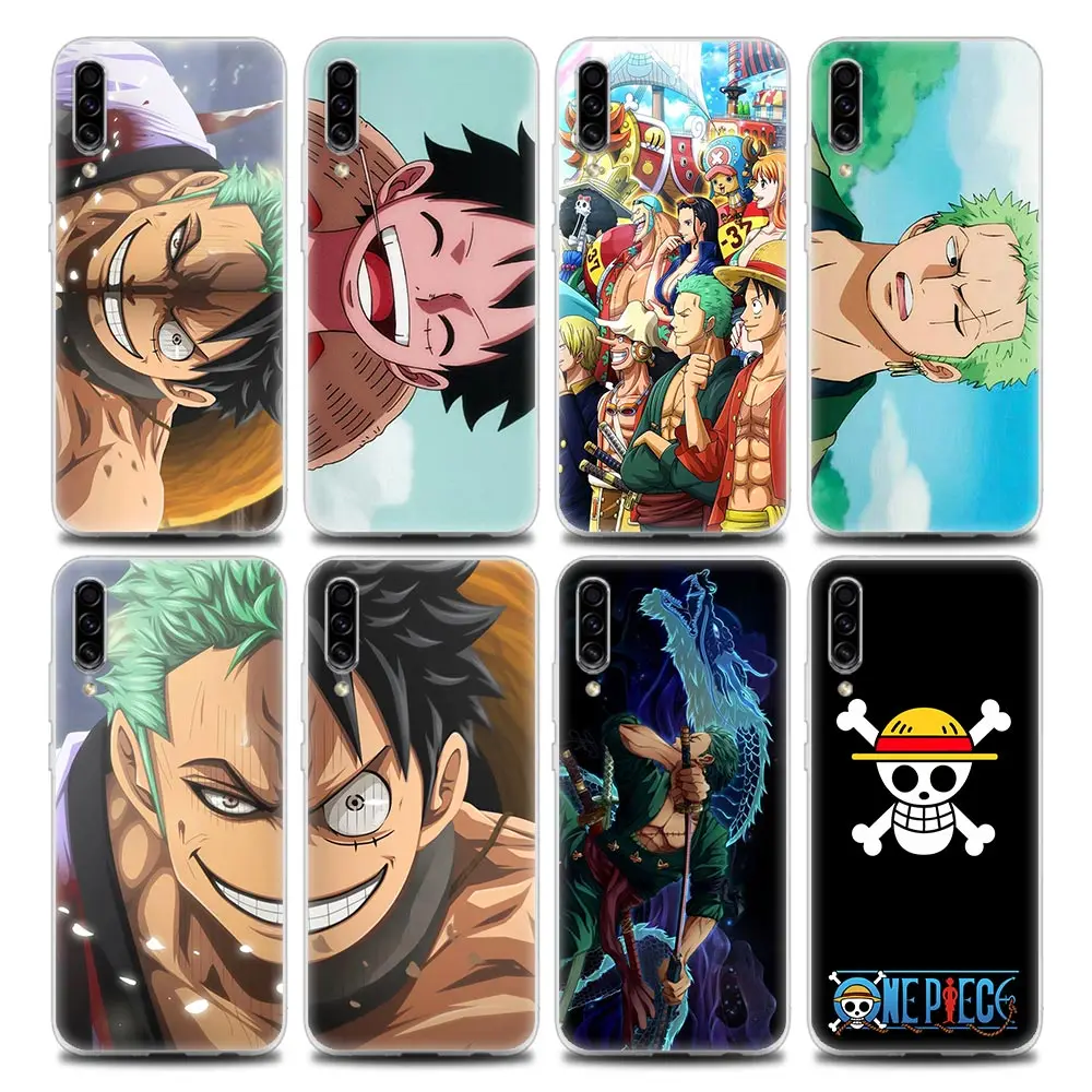 

Anime One Piece Luffy Zoro Clear Phone Case for Samsung A70 A70s A40 A50 A30 A20e A20s A10 A10S Note 8 9 10 20 Soft Silicone