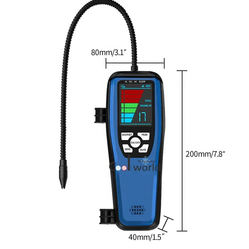 Coolworld LD-300 инфракрасный детектор утечки хладагента газа Freon для автомобильного