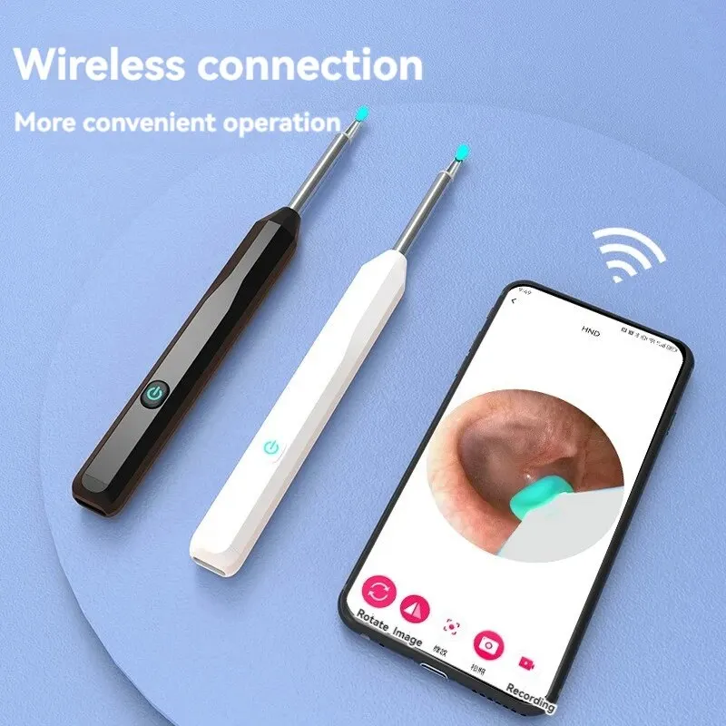 Беспроводное решение для ухода за ушами BeeChip с отоскопом освещением 1296P HD