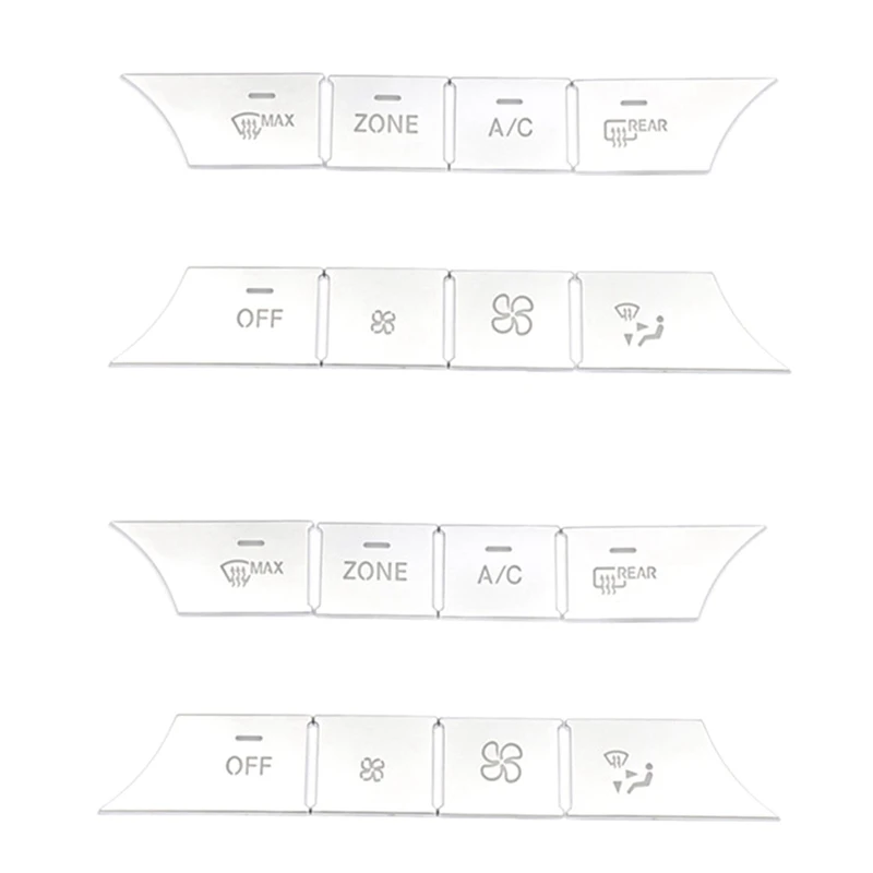 

16PCS AC Dash Buttons Cover Media Volume Buttons Cover Stickers For Mercedes Benz C GLK CLS ML GLE W204
