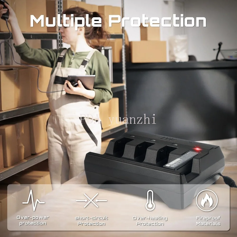 Зарядное устройство с 4 слотами для сканеров штрих-кодов Zebra DS3678 DS3600 LI3678 LI3600 LS3678