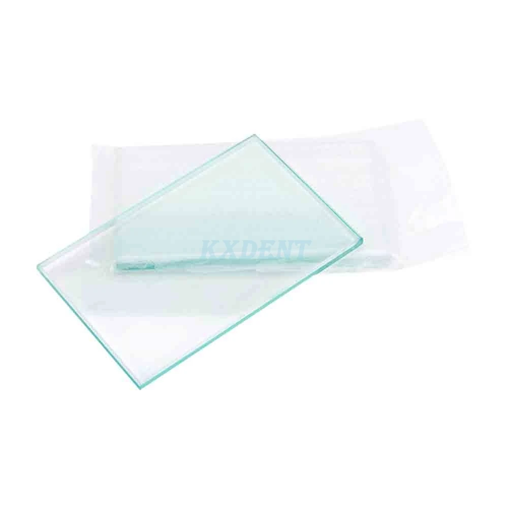 

2Pcs Dental Lab Mixing Glass Plate Board Dental Glass Plate Dental Equipment Glass Slab Dentistry Lab Supply