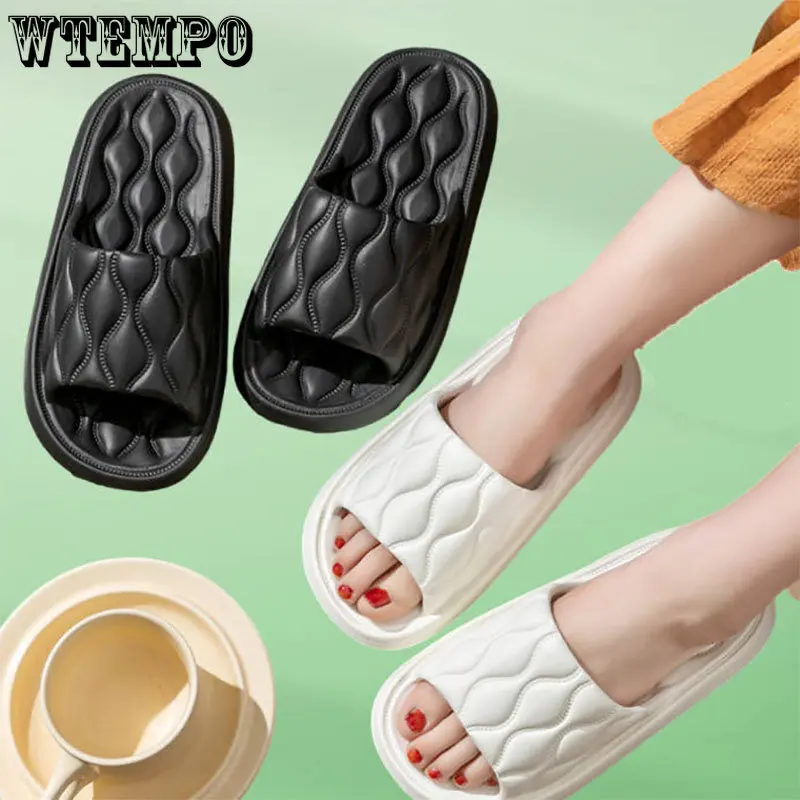 Women Slippers Bath Thick Platform Cartoon Flip Flops Non-Slip Beach Sandals Ladies Slides Indoor Breathable Dropshipping