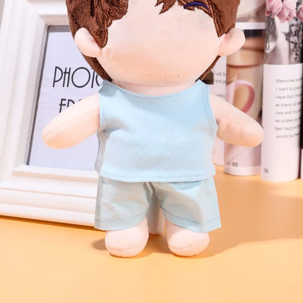 

Handmade Vest For 20cm Dolls Shorts Fashion Clothes Suit For 1/12 BJD Dolls Top For 1/11 1/12 OB11 Dolls Accessories