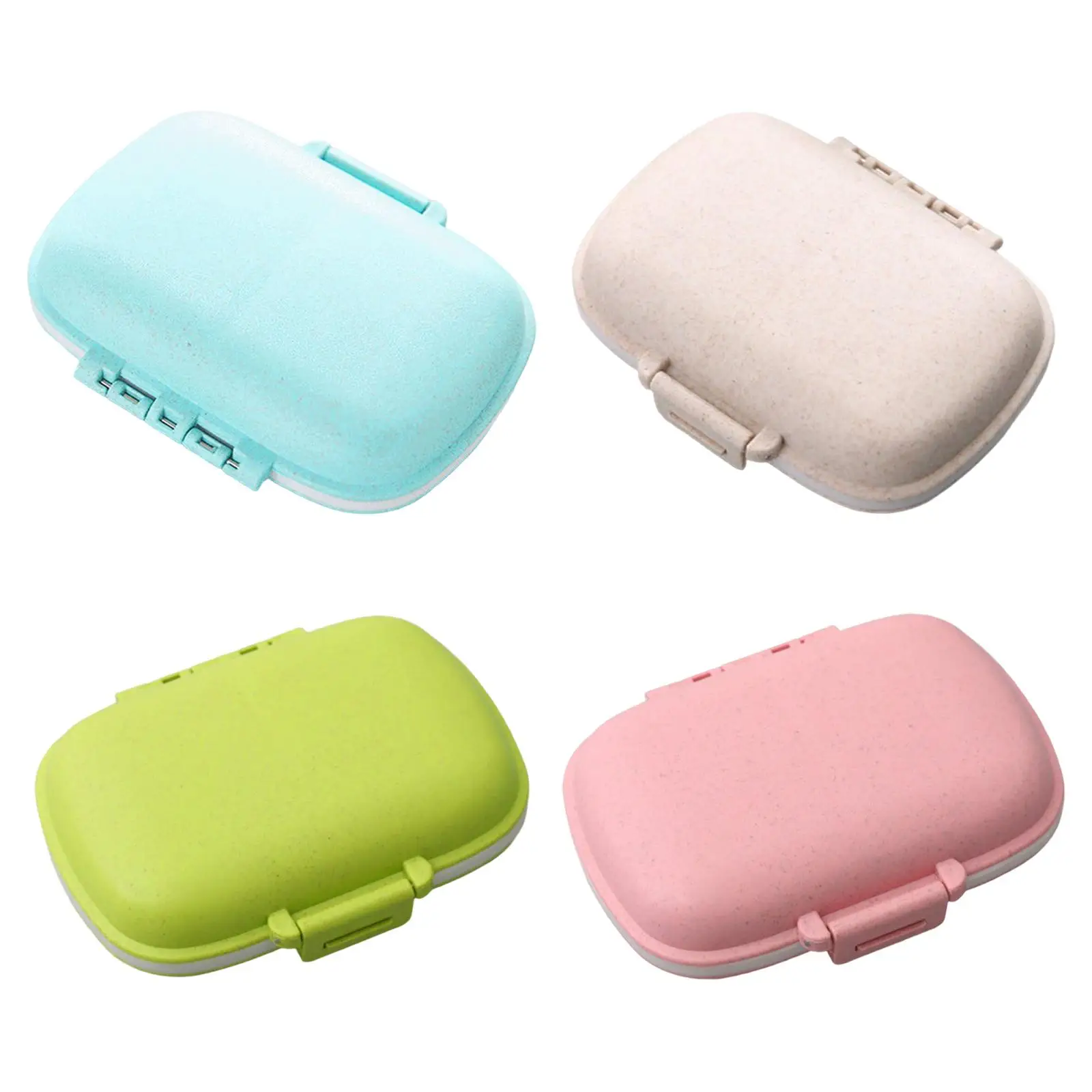 

Портативный органайзер для таблеток на неделю, контейнер для хранения с 8 ячейками, с витаминами, дозатором для таблеток, печени, для пожилых...