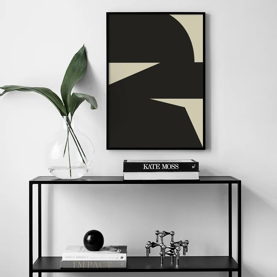 Абстрактные Геометрические линии листья человеческая скульптура скандинавские