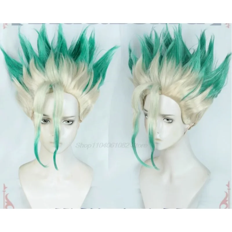 Костюм для косплея из аниме Dr Stone Senku Ishigami парик Хэллоуина Рождества карнавала