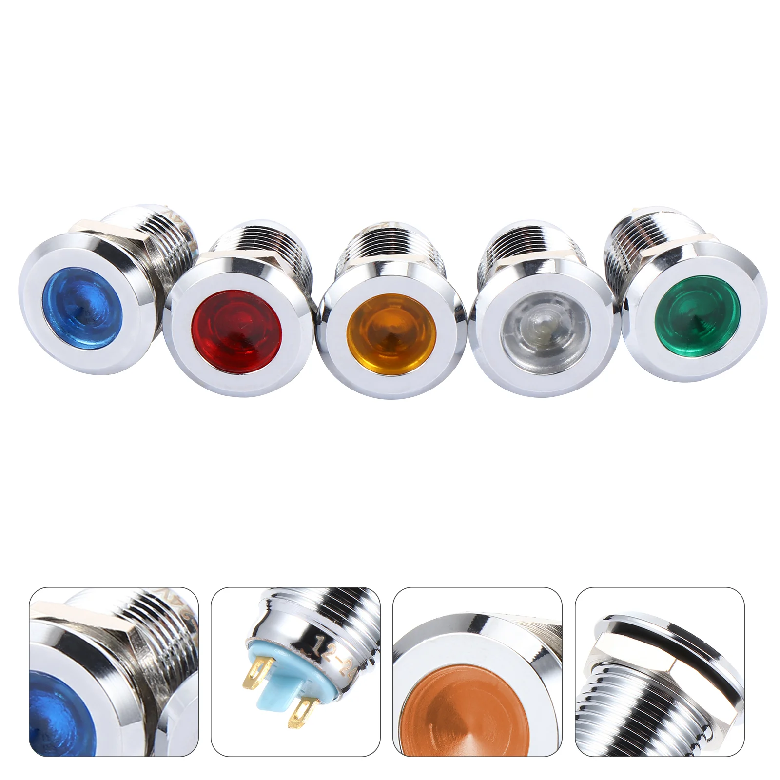 

5 Pcs License Plate Lamp Truck Lamp Turn Lights LED Panel Indicator Light Car Accessories Car Tail Light Tail Light Housing