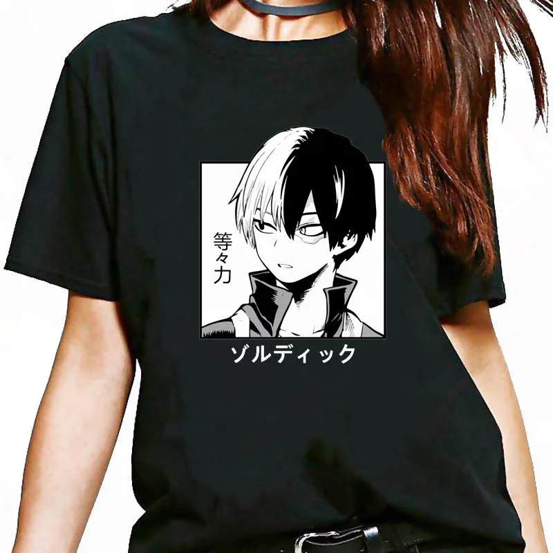 

my hero academia top tees male y2k aesthetic casual manga japanese t-shirt t shirt graphic