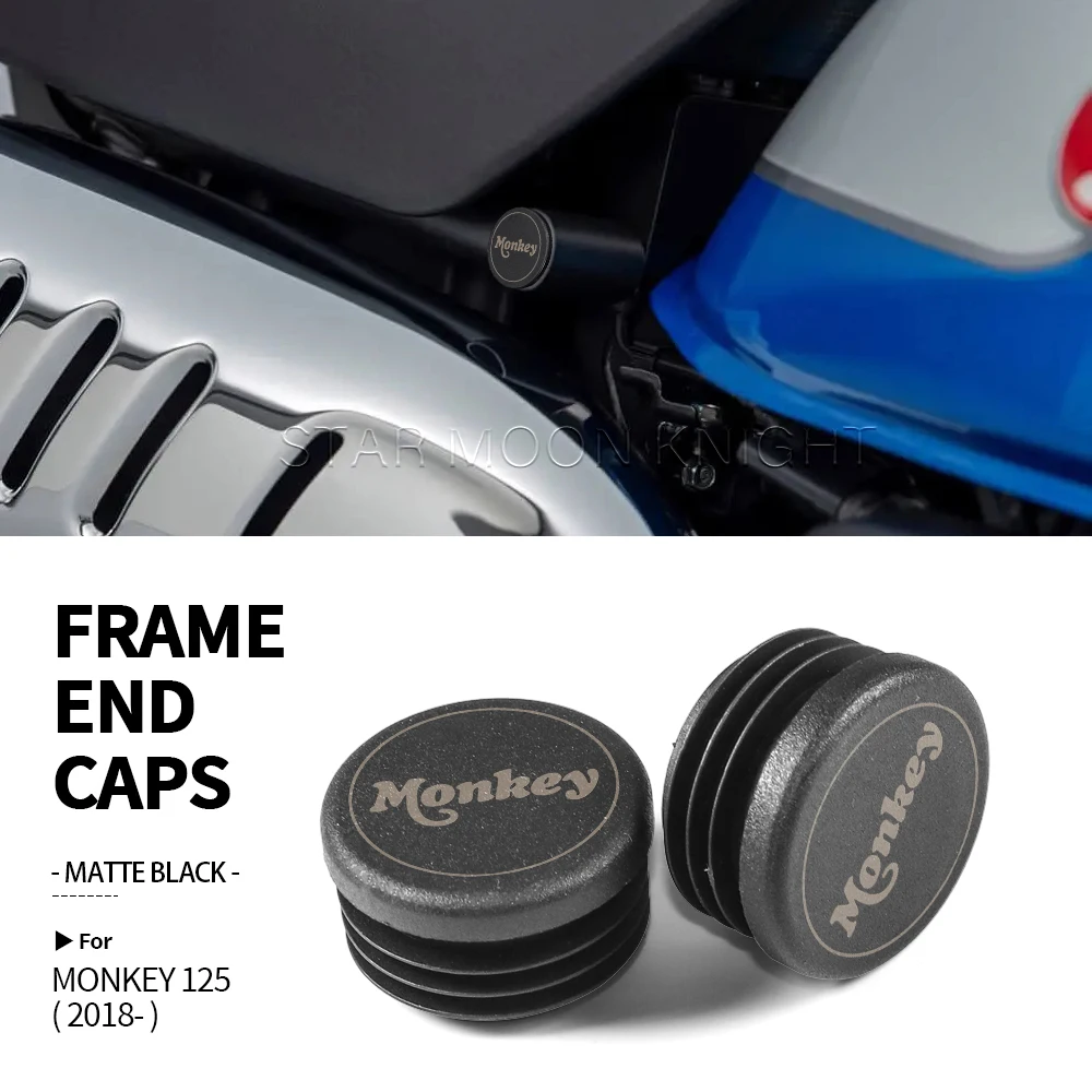 

For Honda Monkey 125 Monkey125 2018- Motorcycle Accessories Frame Hole Cover Caps Plug Decorative Frame Cap Set
