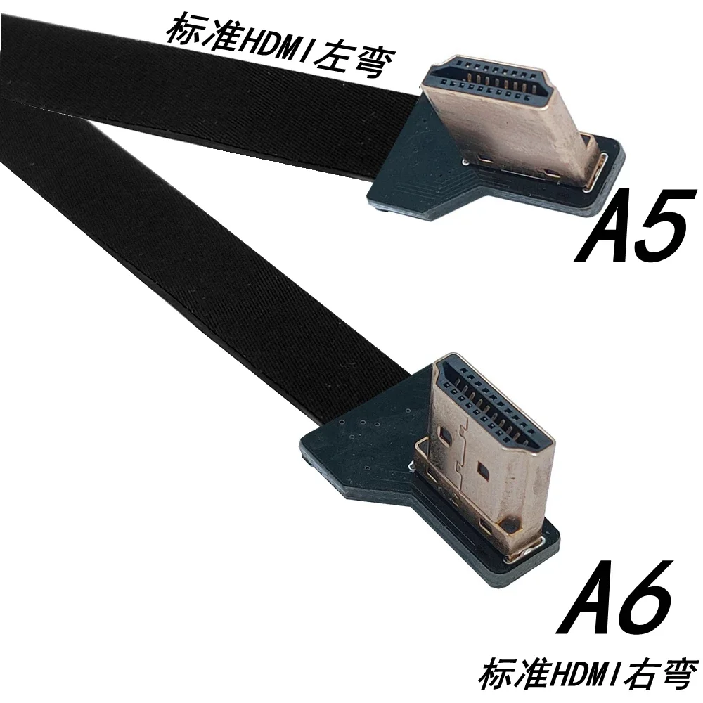 FPV HD Type A Stecker Links/RI Abgewinkelt 90 Grad Zu HDTV-kompatibel HDTV FPC Flach Kabel Für kamera TV Multicopter Luftaufstelle