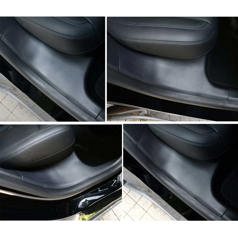 

2 шт. для модели y Невидимый порог автомобильной двери Противоударная прокладка для защиты боковой кромки пленка защита порога оригинальная...