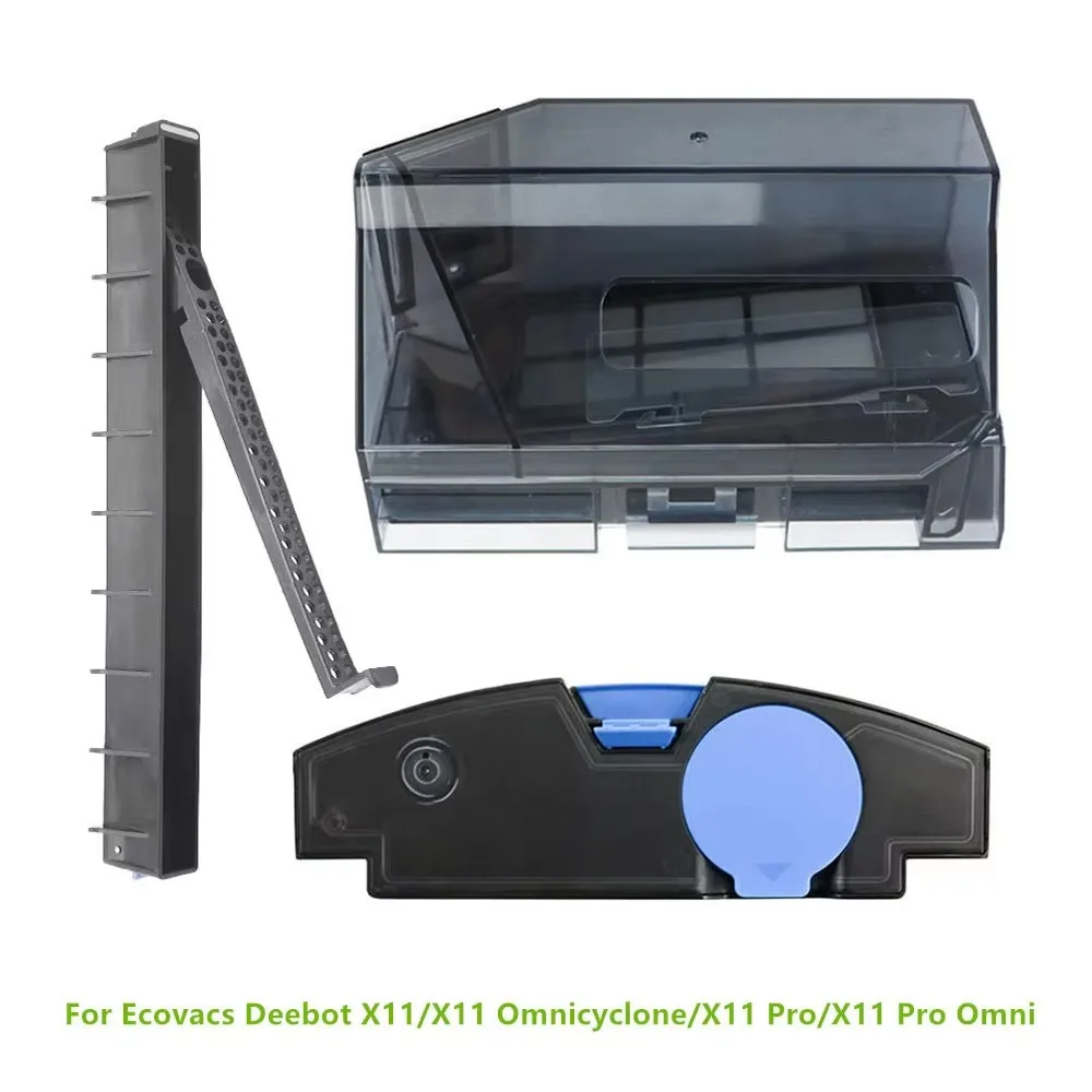Фото Для Ecovacs Deebot X11 Omnicyclone: водонаправляющие полосы, контейнер для пыли, бак для грязной воды для Ecovacs Deebot X11/X11 Pro/X11 Pro Omni №1