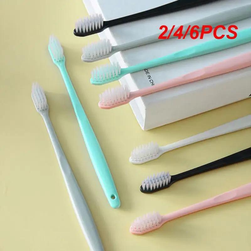 

2/4/6PCS set Kids Adults Soft-bristled Toothbrush Adult Teeth Cute Design Training Toothbrush Care Tooth Brush