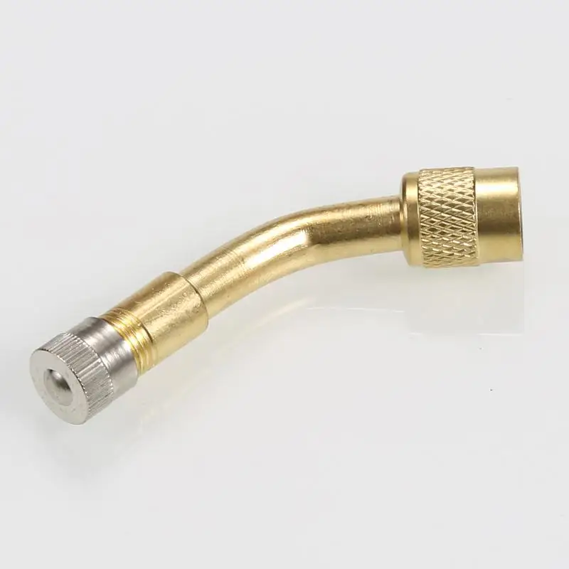 

45-градусный латунный удлинитель для клапана, портативный инструмент для ремонта шин, автомобильные аксессуары, универсальный удлинитель а...