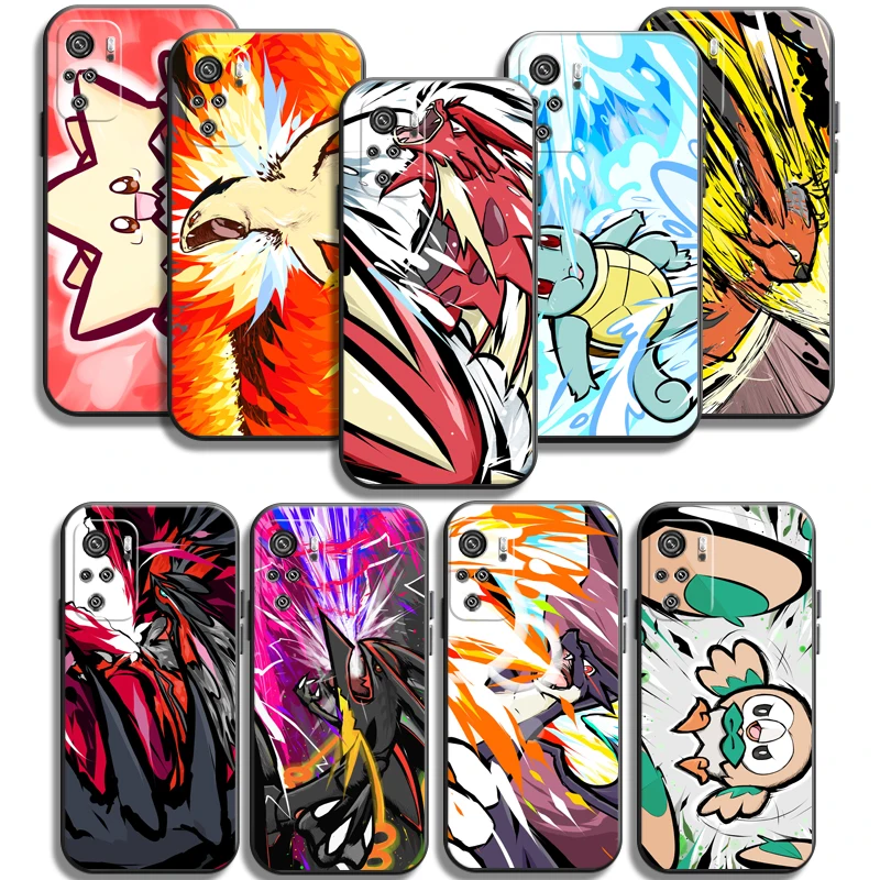 

Pokemon Pikachu Phone Cases For Xiaomi Redmi 9 9AT 9T 9A 9C Redmi Note 9 9S 9 Pro 5G Back Cover Soft TPU Coque Carcasa Funda